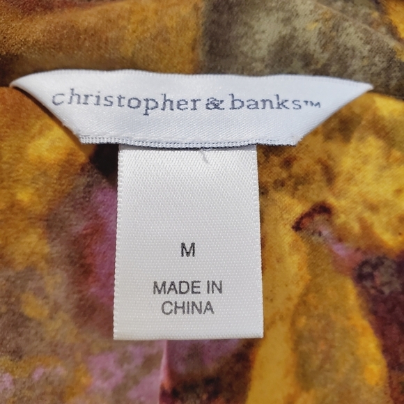 Christopher and banks Womens Multicolor 4 Pockets  jacket size M - Picture 6 of 12